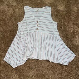 Maeve by Anthropologie Striped flowy tank